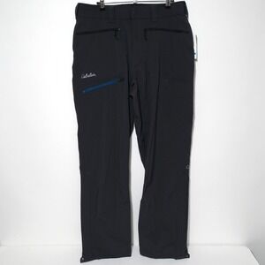 Cabela's Pants Men Size 36 x 32 Outdoor Black Cargo Polyester/Spandex